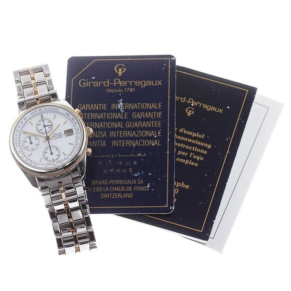 GIRARD-PERREGAUX Gold Plated4900 4910 Chronograph Automatic Men's Watch - Picture 6 of 12